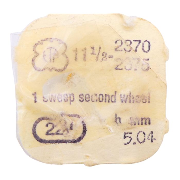 ETA 2370/2375 - 224 Roue de seconde long pivot - Fourth wheel and pinion with second hand bit