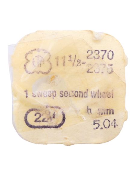 ETA 2370/2375 - 224 Roue de seconde long pivot - Fourth wheel and pinion with second hand bit