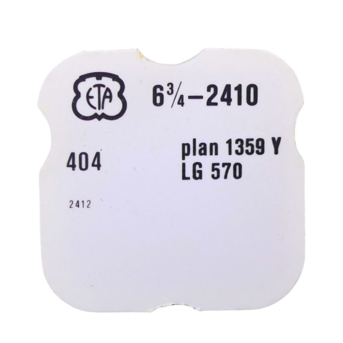 ETA 2410 - 404 Tige pour boite étanche (partie mouvement) (à l'unité) - Stem for waterproof case (movement portion) (per unit)