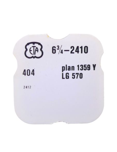 ETA 2410 - 404 Tige pour boite étanche (partie mouvement) (à l'unité) - Stem for waterproof case (movement portion) (per unit)