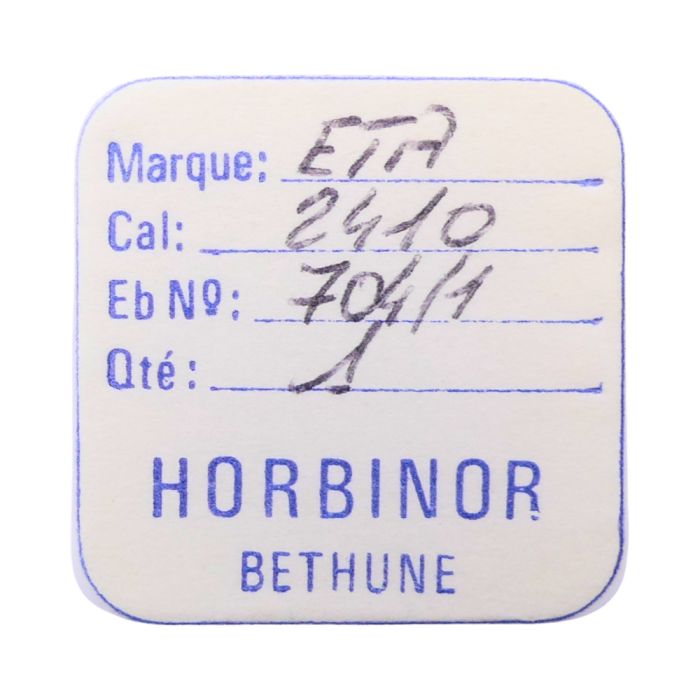 ETA 2410 - 704 Roue d'ancre pivotée pour contre-pivot dessus (à l'unité) - Escape wheel and pinion pivoted for upper end-piece (