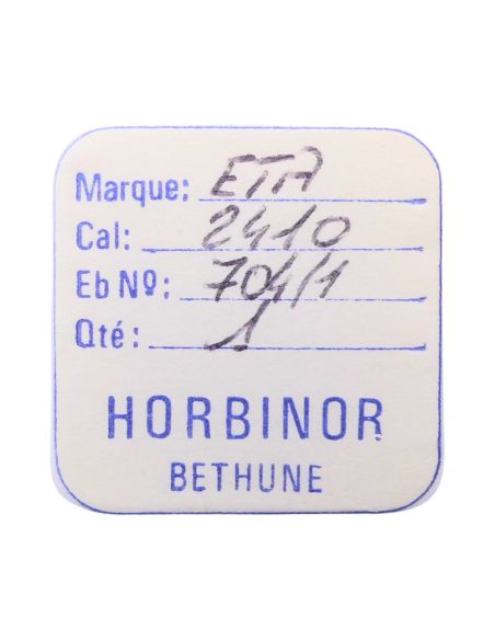 ETA 2410 - 704 Roue d'ancre pivotée pour contre-pivot dessus (à l'unité) - Escape wheel and pinion pivoted for upper end-piece (