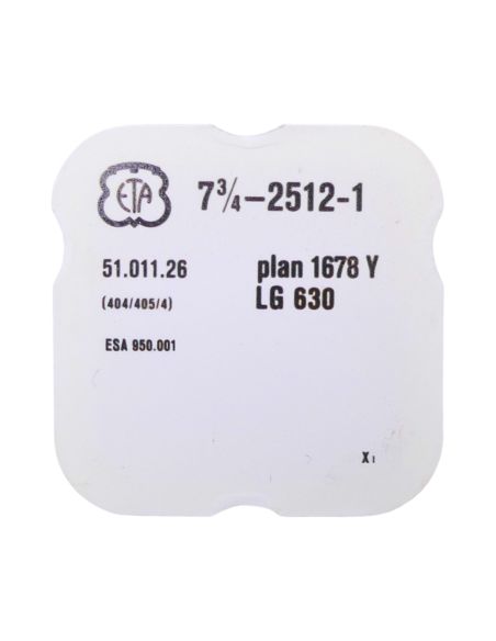 ETA 2512-1 - 404 Tige pour boite étanche (partie mouvement) (à l'unité) - Stem for waterproof case (movement portion) (per unit)