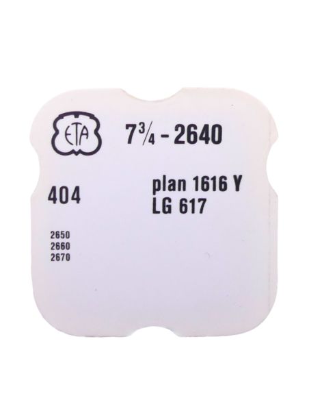ETA 2640 - 404 Tige pour boite étanche (partie mouvement) (à l'unité) - Stem for waterproof case (movement portion) (per unit)