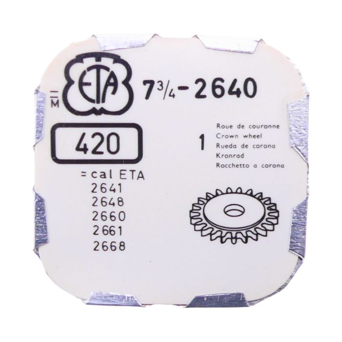 ETA 2640 - 420 Roue de couronne - Crown wheel