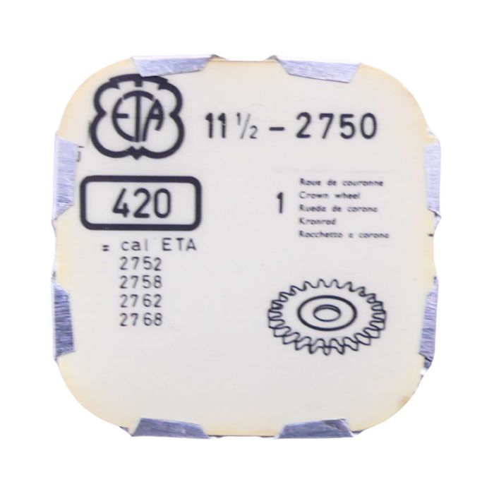 ETA 2750 - 420 Roue de couronne - Crown wheel