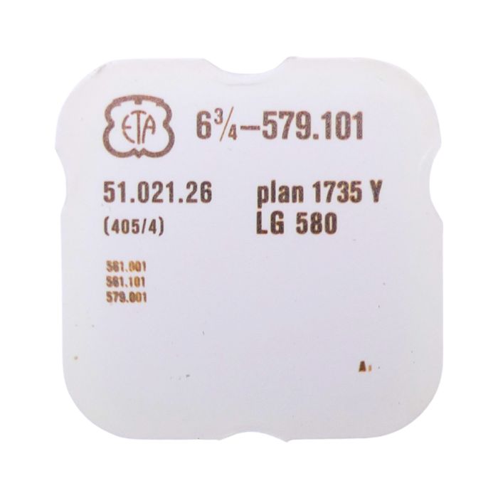 ETA 579.101 - 404 Tige pour boite étanche (partie mouvement) (à l'unité) - Stem for waterproof case (movement portion) (per unit