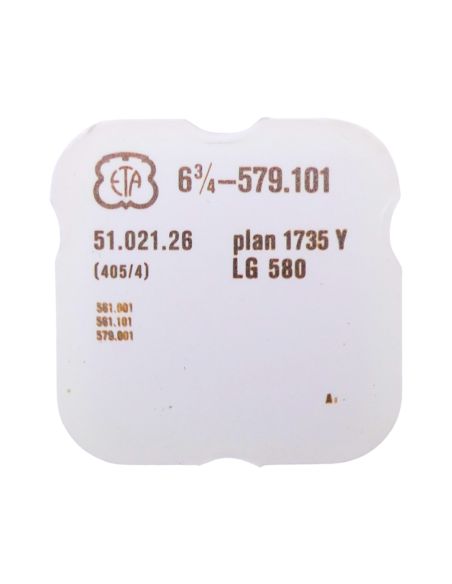 ETA 579.101 - 404 Tige pour boite étanche (partie mouvement) (à l'unité) - Stem for waterproof case (movement portion) (per unit