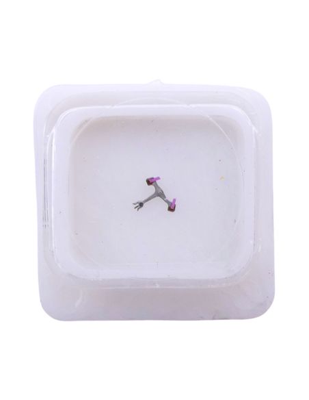 FE 140C - 710 Ancre montée (à l'unité) - Jewelled pallet fork and staff (per unit)