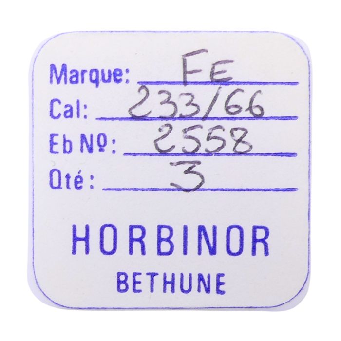 FE 233/66 - 2558 Roue des heures double denture (à l'unité) - Double toothing hour wheel (per unit)