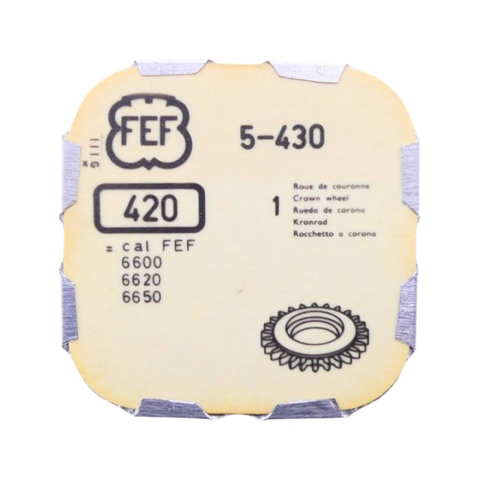 FEF 430 - 420 Roue de couronne - Crown wheel