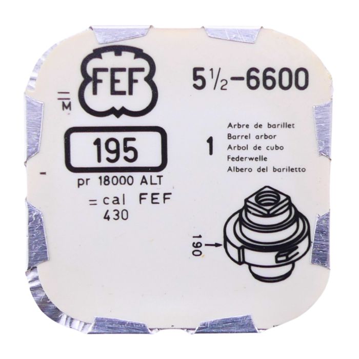 FEF 6600 42 Arbre de Barillet - Barrel arbor