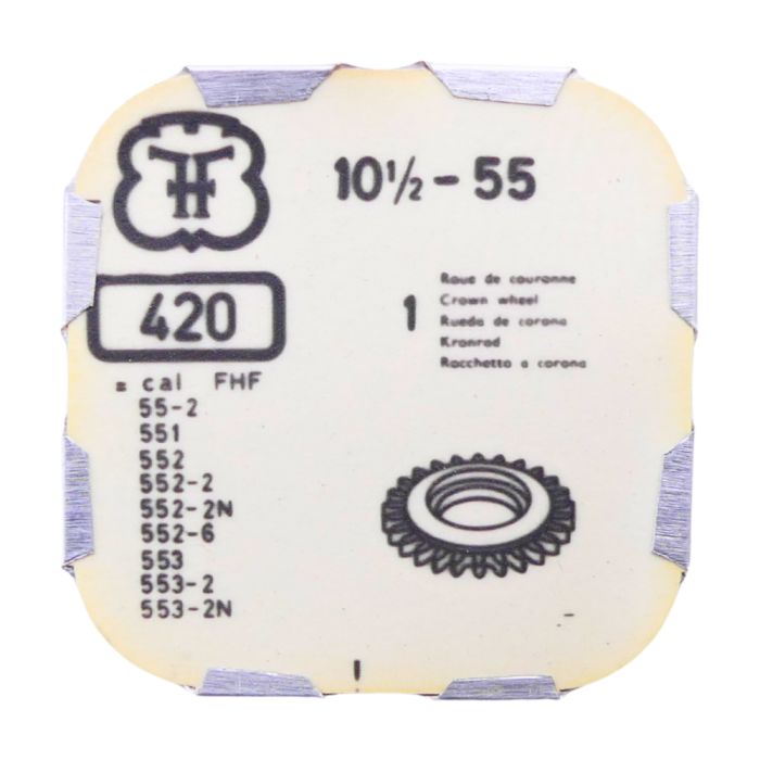 FHF 55 - 420 Roue de couronne - Crown wheel