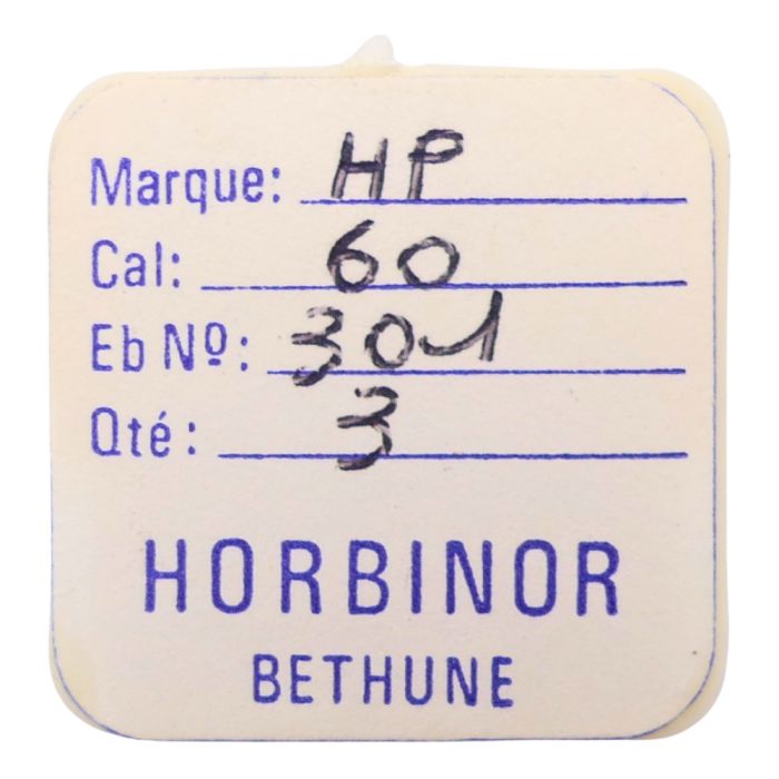 HP 60 - 301 Raquette pour spiral plat (à l'unité) - Regulator for flat hairspring (per unit)
