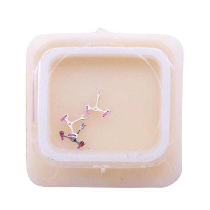 HP 60 - 710 Ancre montée (à l'unité) - Jewelled pallet fork and staff (per unit)