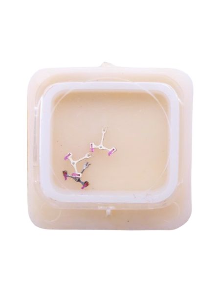 HP 60 - 710 Ancre montée (à l'unité) - Jewelled pallet fork and staff (per unit)