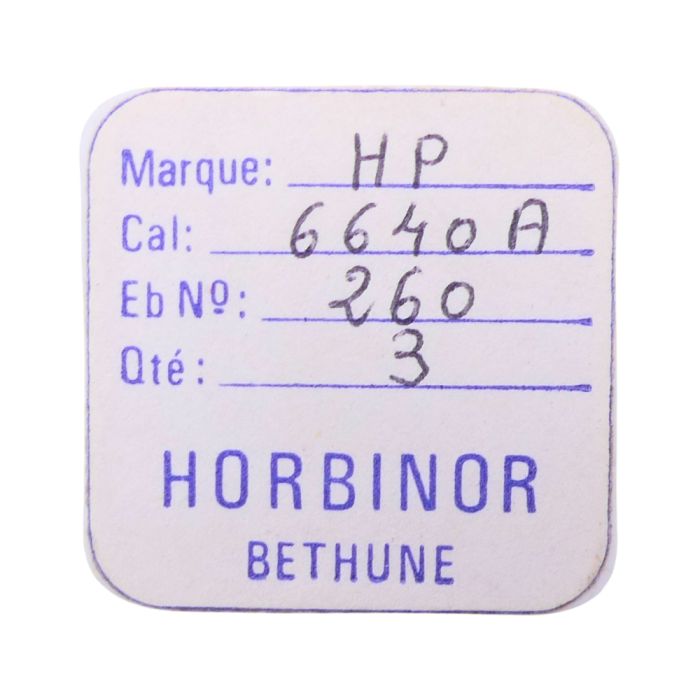 HP 6640A - 260 Roue de minuterie (à l'unité) - Minute wheel (per unit)