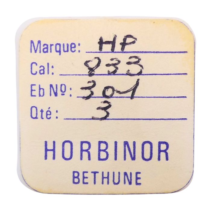 HP 833 - 301 Raquette pour spiral plat (à l'unité) - Regulator for flat hairspring (per unit)