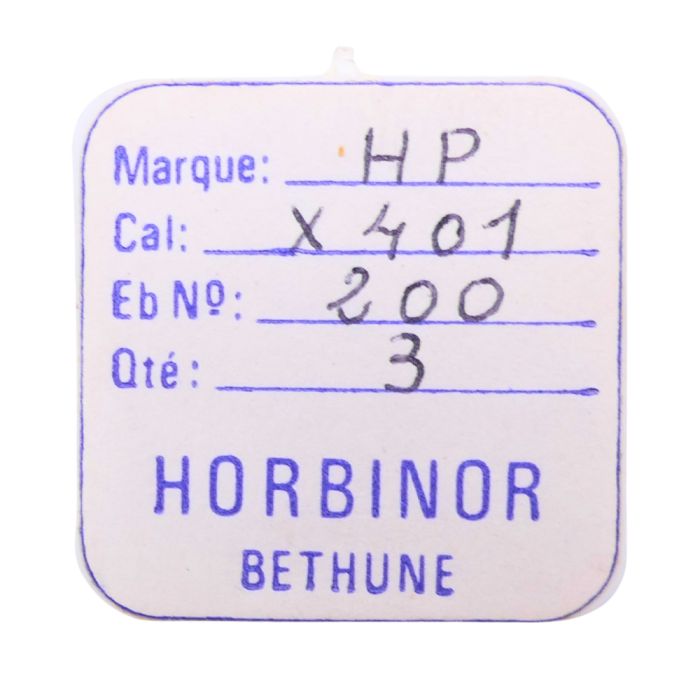 HP X401 - 200 Roue de centre avec chaussée (roue de minute) (à l'unité) - Center wheel and pinion with cannon pinion (per unit)
