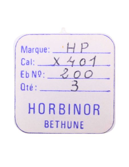 HP X401 - 200 Roue de centre avec chaussée (roue de minute) (à l'unité) - Center wheel and pinion with cannon pinion (per unit)