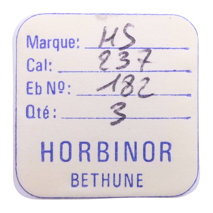 HS 237 - 182 barillet avec couvercle (sans arbre) (à l'unité) - Barrel and cover (without arbor) (per unit)