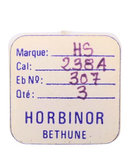 HS 238A - 307 Raquette avec porte-piton mobile pour spiral plat (à l'unité) - Regulator with adjustable stud holder for flat hai