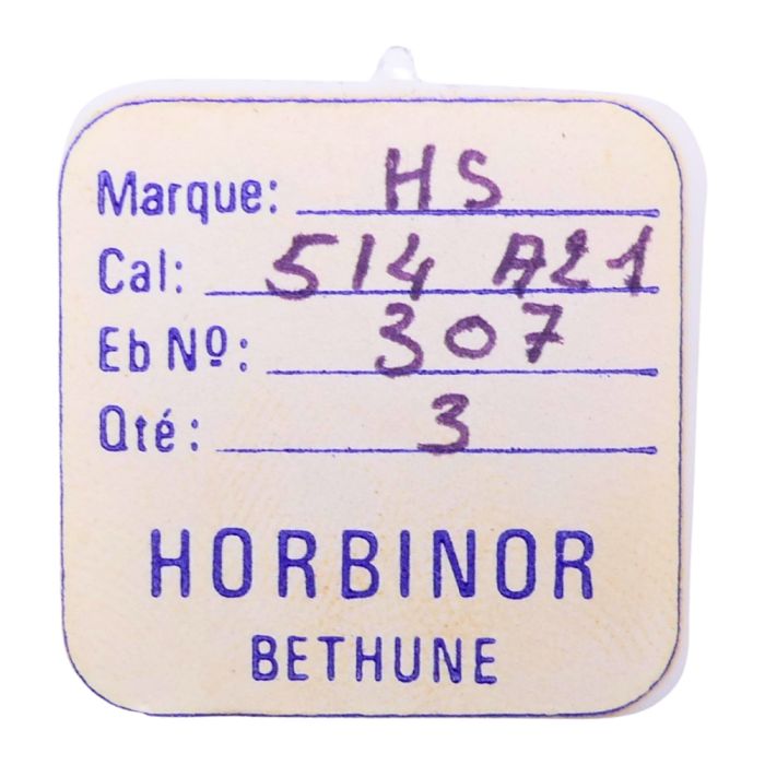 HS 514A21 - 307 Raquette avec porte-piton mobile pour spiral plat (à l'unité) - Regulator with adjustable stud holder for flat h