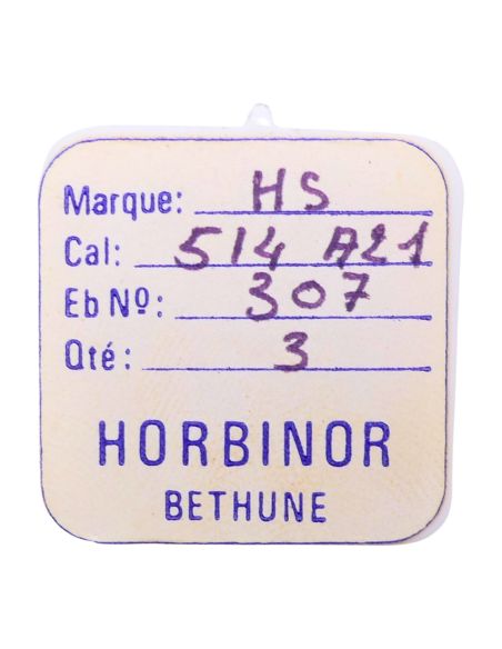 HS 514A21 - 307 Raquette avec porte-piton mobile pour spiral plat (à l'unité) - Regulator with adjustable stud holder for flat h