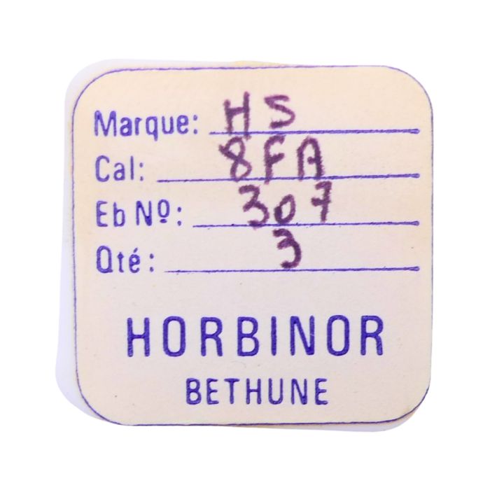 HS 8FA - 307 Raquette avec porte-piton mobile pour spiral plat (à l'unité) - Regulator with adjustable stud holder for flat hair