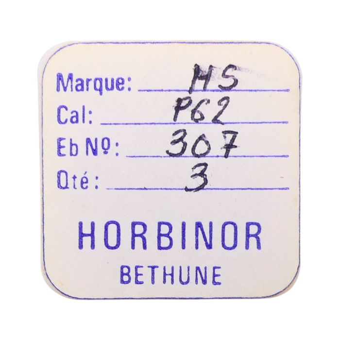 HS P62 - 307 Raquette avec porte-piton mobile pour spiral plat (à l'unité) - Regulator with adjustable stud holder for flat hair