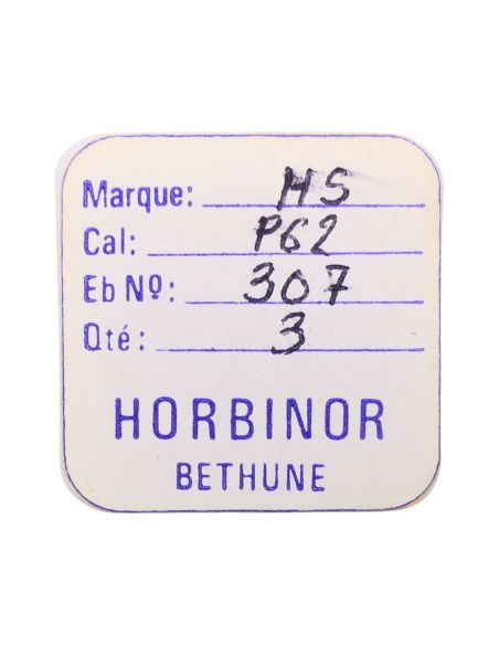 HS P62 - 307 Raquette avec porte-piton mobile pour spiral plat (à l'unité) - Regulator with adjustable stud holder for flat hair