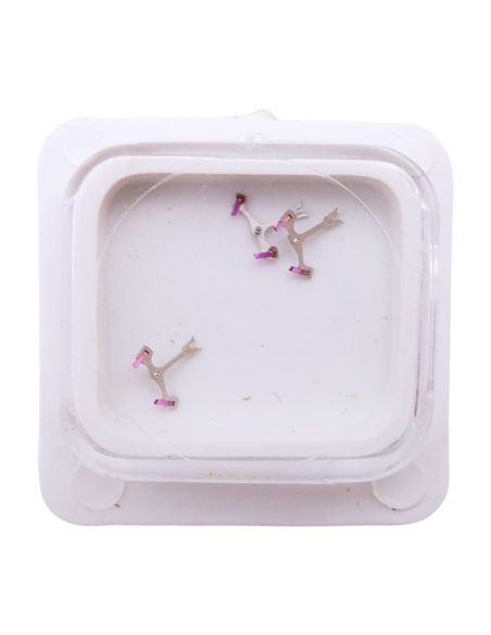 HS P62 - 710 Ancre montée (à l'unité) - Jewelled pallet fork and staff (per unit)