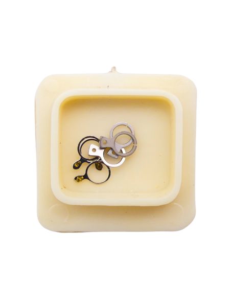 JEJ 23D - 307 Raquette avec porte-piton mobile pour spiral plat (à l'unité) - Regulator with adjustable stud holder for flat hai