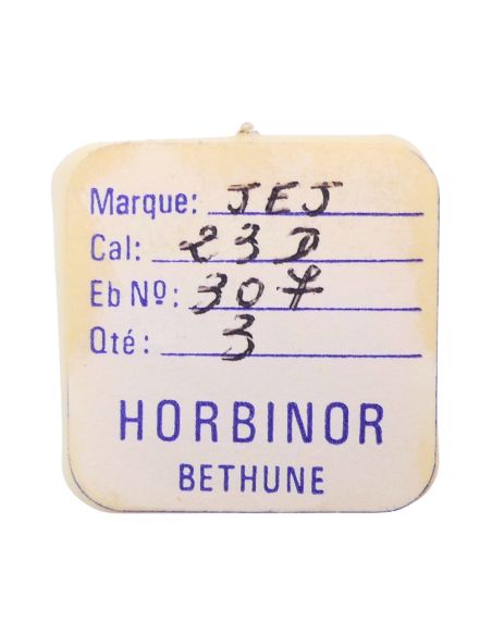 JEJ 23D - 307 Raquette avec porte-piton mobile pour spiral plat (à l'unité) - Regulator with adjustable stud holder for flat hai