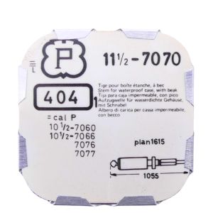Peseux 7070 - 404 Tige pour boite étanche (partie mouvement) (à l'unité) - Stem for waterproof case (movement portion) (per unit