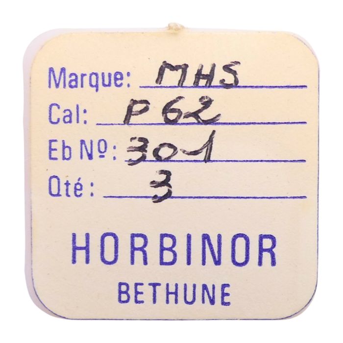 MHS P62 - 301 Raquette pour spiral plat (à l'unité) - Regulator for flat hairspring (per unit)