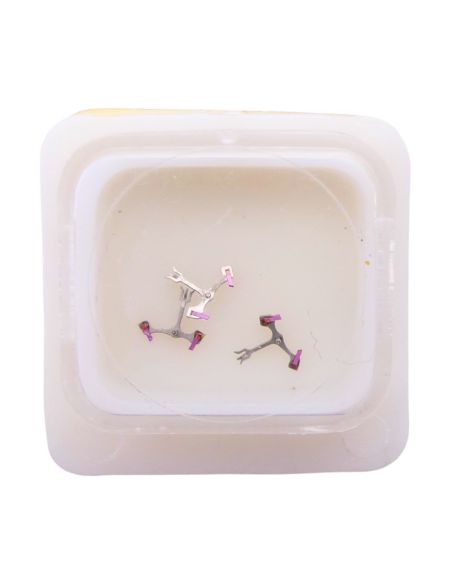 MHS 237 - 710 Ancre montée (à l'unité) - Jewelled pallet fork and staff (per unit)