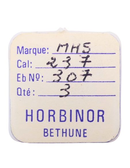 MHS 237 - 307 Raquette avec porte-piton mobile pour spiral plat (à l'unité) - Regulator with adjustable stud holder for flat hai