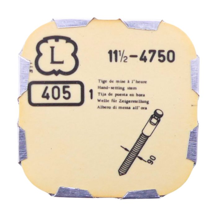 Landeron 4750 - 404 Tige pour boite étanche (partie mouvement) (à l'unité) - Stem for waterproof case (movement portion) (per un