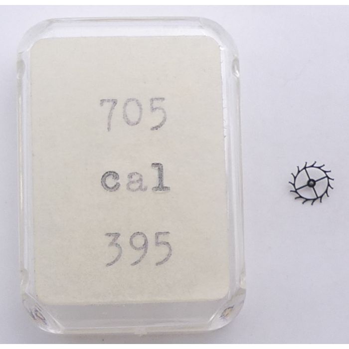 Movado 395 - 705 Roue d'ancre pivotée - Escape wheel and pinion with straight pivots