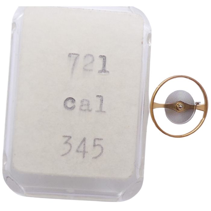 Movado 345 - 721 Balancier avec spiral plat - Balance with flat hairspring, regulated
