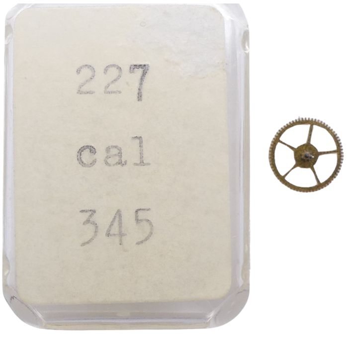 Movado 345 - 227 Roue de seconde au centre - Sweep second wheel and pinion