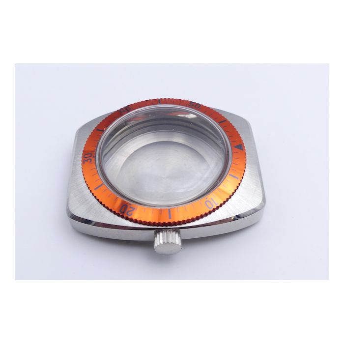 Boîtier montre plongée - Skin Diver case - Lunette orange