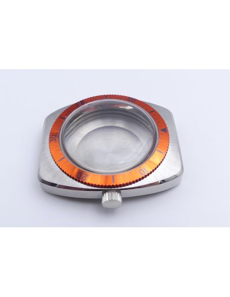 Boîtier montre plongée - Skin Diver case - Lunette orange