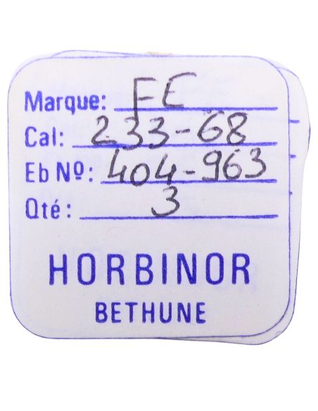 FE 233/68 - 404 Tige pour boite étanche (partie mouvement) (à l'unité) - Stem for waterproof case (movement portion) (per unit)
