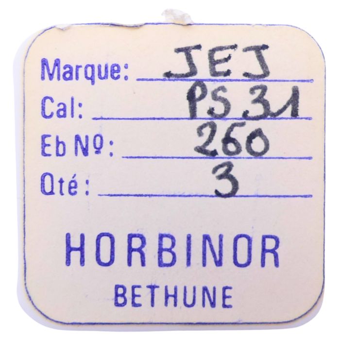 JEJ PS31 - 260 Roue de minuterie (à l'unité) - Minute wheel (per unit)