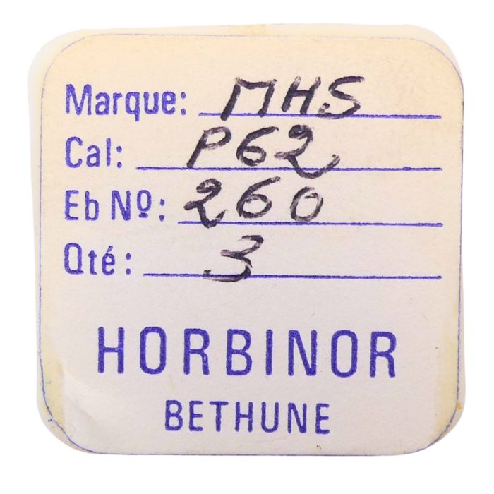 MHS P62 - 260 Roue de minuterie (à l'unité) - Minute wheel (per unit)