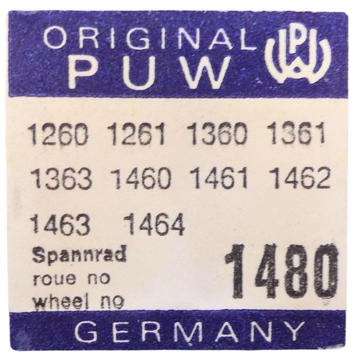 PUW 1260 - 1480 Roue d'armage (à l'unité) - Winding-up wheel (per unit)