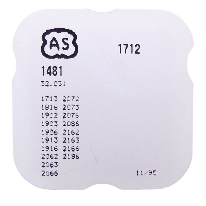 AS 1712 - 1481 Mobile de réduction (roue de transmission) (à l'unité) - Reduction gear (transmission wheel) (per unit)