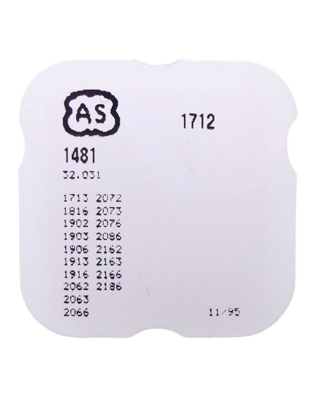 AS 1712 - 1481 Mobile de réduction (roue de transmission) (à l'unité) - Reduction gear (transmission wheel) (per unit)